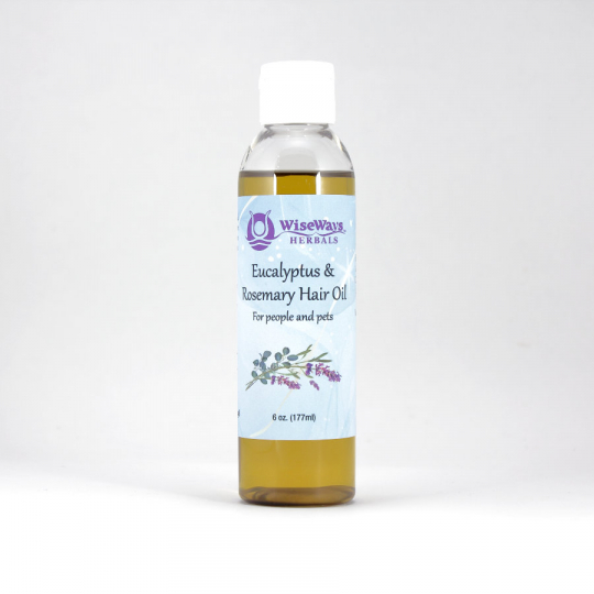 Eucalyptus & Rosemary Hair Oil 6 oz: WiseWays Herbals
