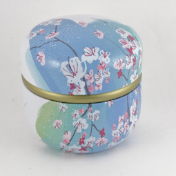 Cherry Blossom Powder Puff Container