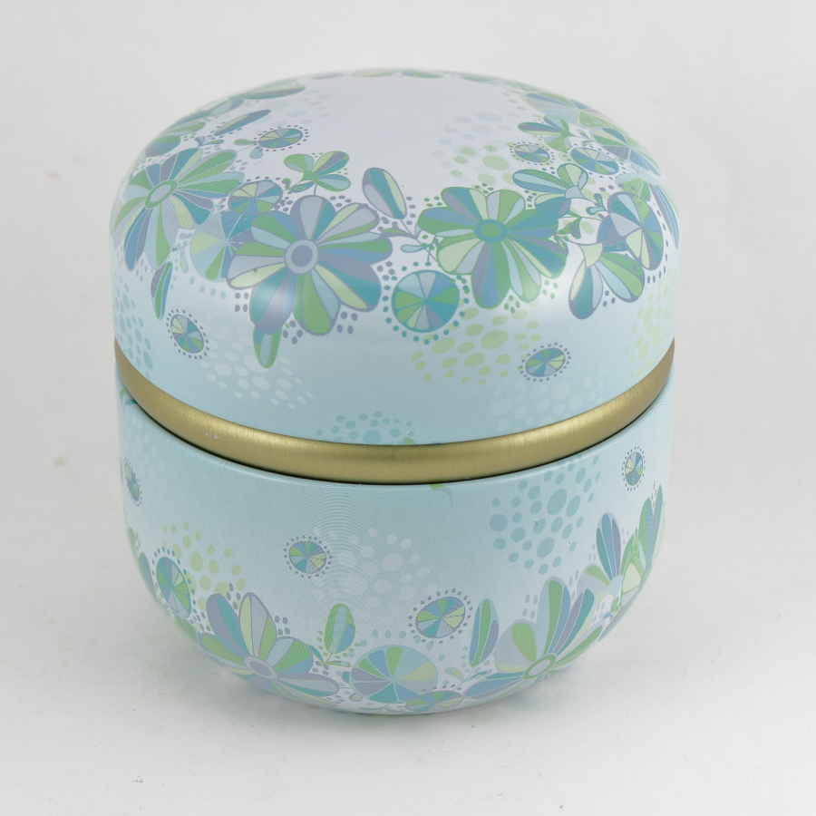 Light Green Powder Puff Container