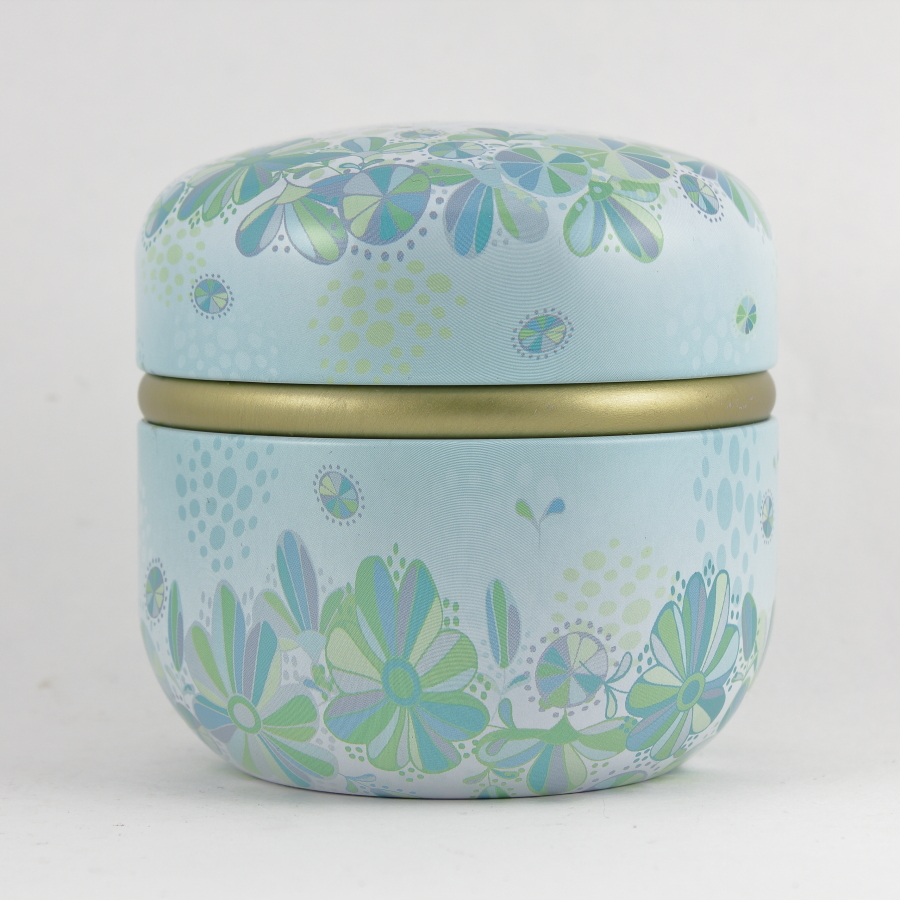 Light Green Powder Puff Container
