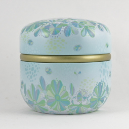 Light Green Powder Puff Container