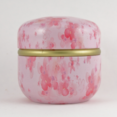 Cherry Blossom Powder Puff Container