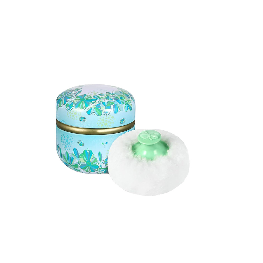 Light Green Powder Puff Container